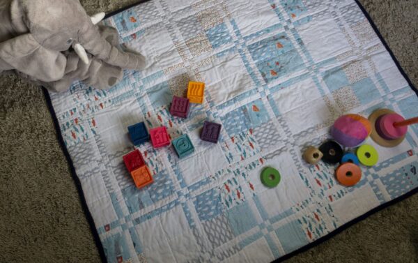 Patchwork, baby quilt, playmat - main product image