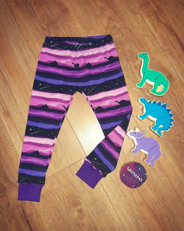 Galaxy Dinosaurs – Cuffed Leggings 18 – 24 months - main product image