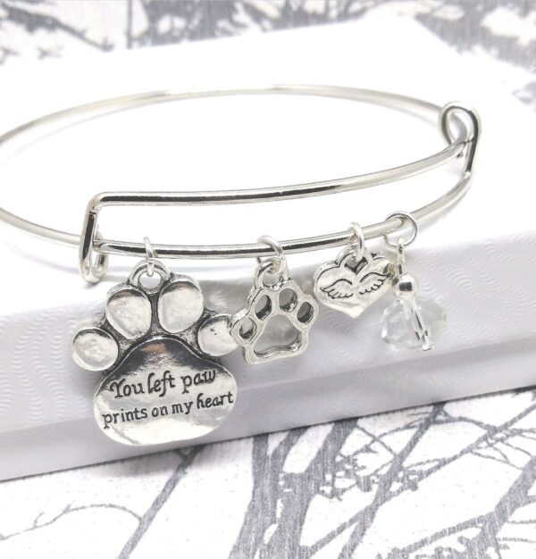 Rainbow Bridge Steel Bangle Charm Bracelet - product image 4