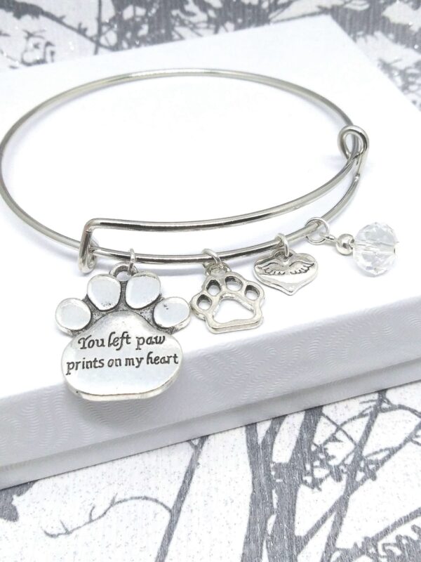 Rainbow Bridge Steel Bangle Charm Bracelet - product image 3