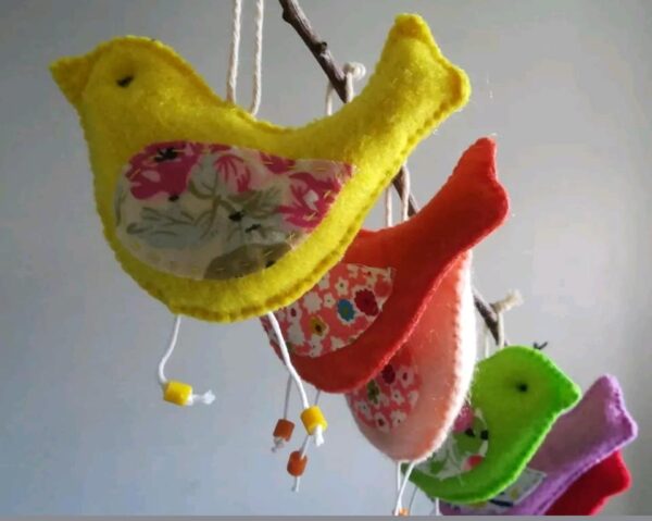 Lovely Little Bird Felt Handmade Spring Decoration - main product image