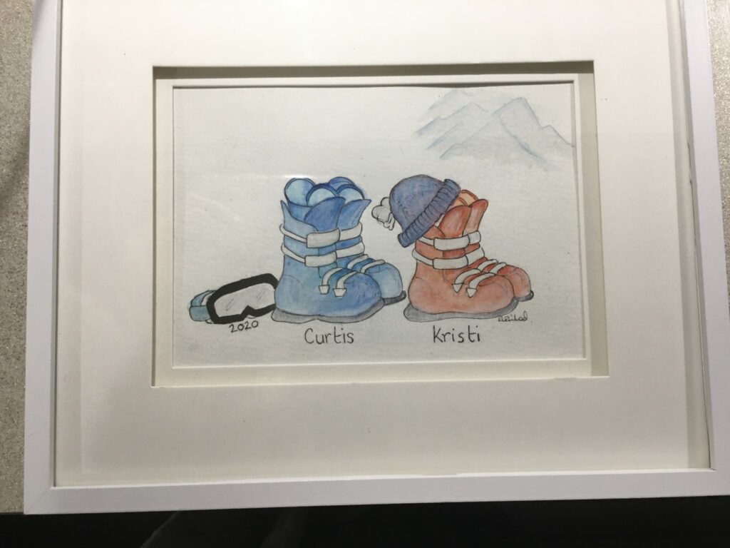 Snowboarding/ski-ing