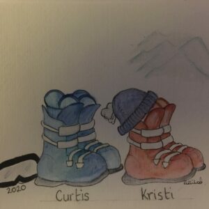 Snowboarding/ski-ing