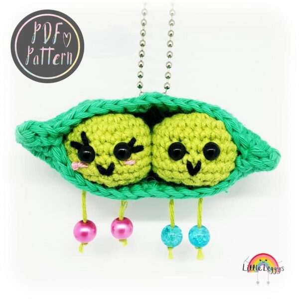 CROCHET PATTERN | Crochet Peas in a pod | PDF crochet pattern | Instant Download |Amigurumi Pattern - product image 4