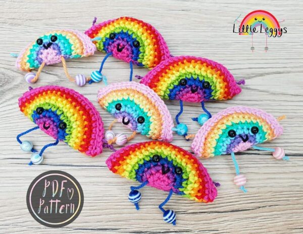 CROCHET PATTERN | Crochet Rainbow | Cute| PDF crochet pattern | Instant Download |Amigurumi Pattern - main product image