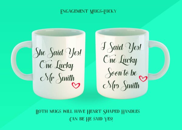 Engagement Gift Set of 2 Mugs - product image 2