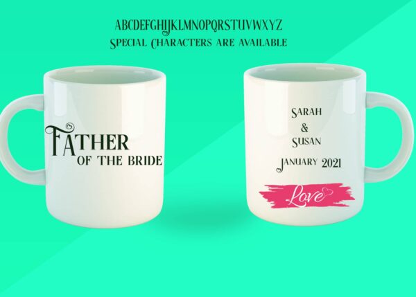 Wedding Gift Mugs, Mother of, Father of, Best Man, Maid of Honor, Bridesmaid - product image 5