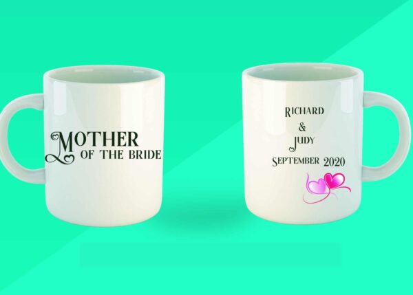 Wedding Gift Mugs, Mother of, Father of, Best Man, Maid of Honor, Bridesmaid - main product image