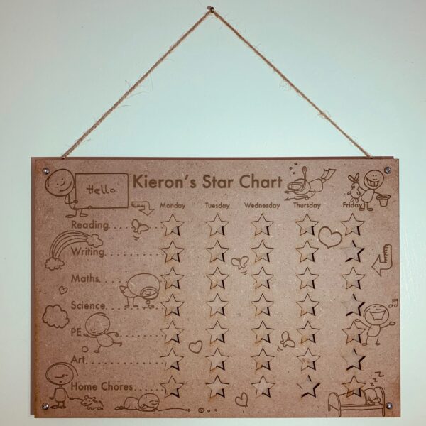 Personalised Reward Chart | Star Chart | Children’s Reward Chart - product image 4