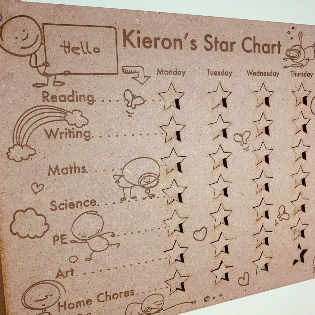 Personalised Reward Chart | Star Chart | Children’s Reward Chart