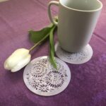 Floral Coasters | Laser cut acrylic coasters | Floral pattern