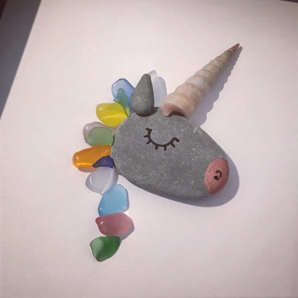 Unicorn Pebble Art Frame - main product image