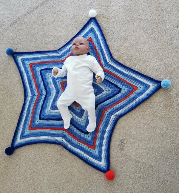 5 point star baby blanket - product image 2