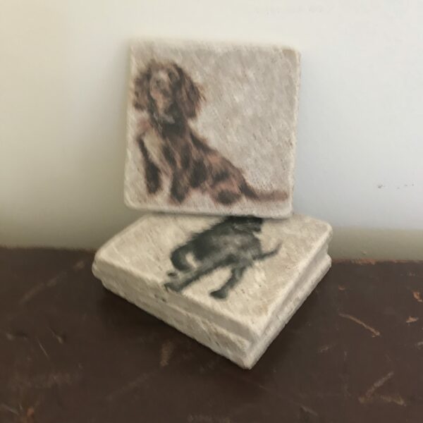 It’s A Dog’s Life natural stone coasters - product image 2