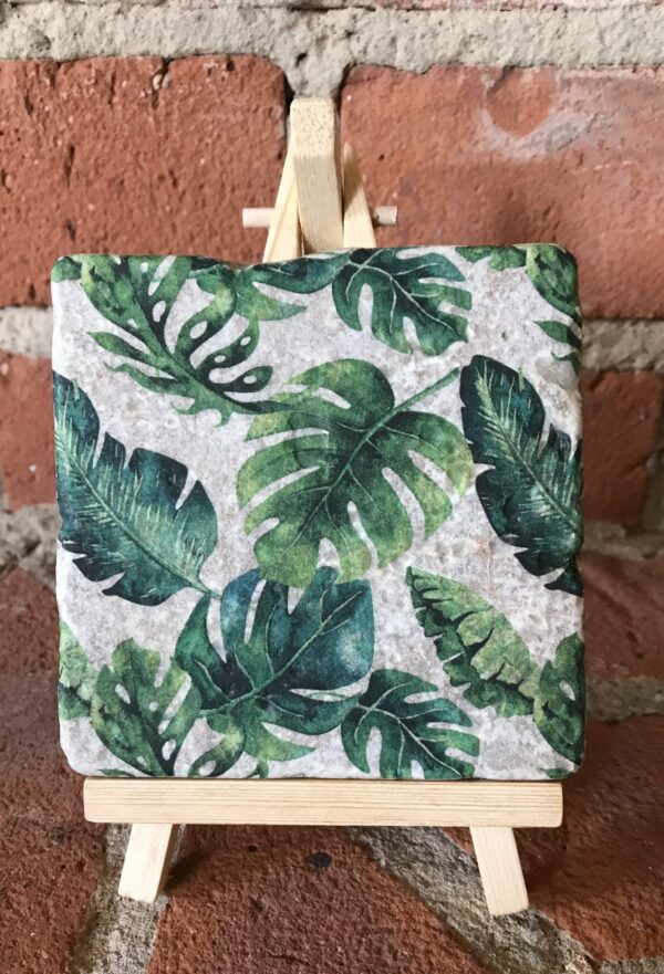 Jungle Fever natural stone coasters - main product image