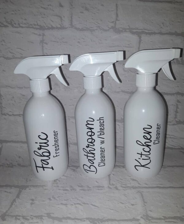 White 500ml Spray Cleaning Bottle / Kitchen Cleaner / Bathroom Cleaner - product image 3