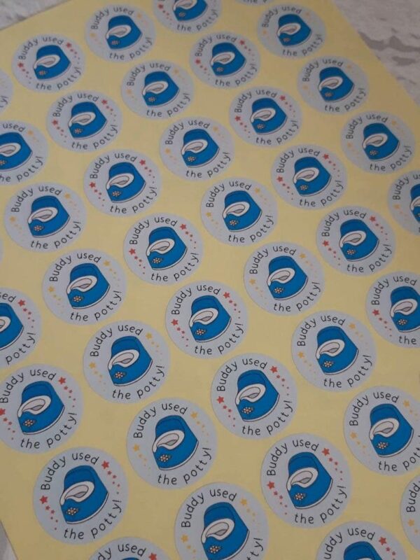 Toddler Potty / Toilet Training Reward Stickers / Labels x 48 - main product image