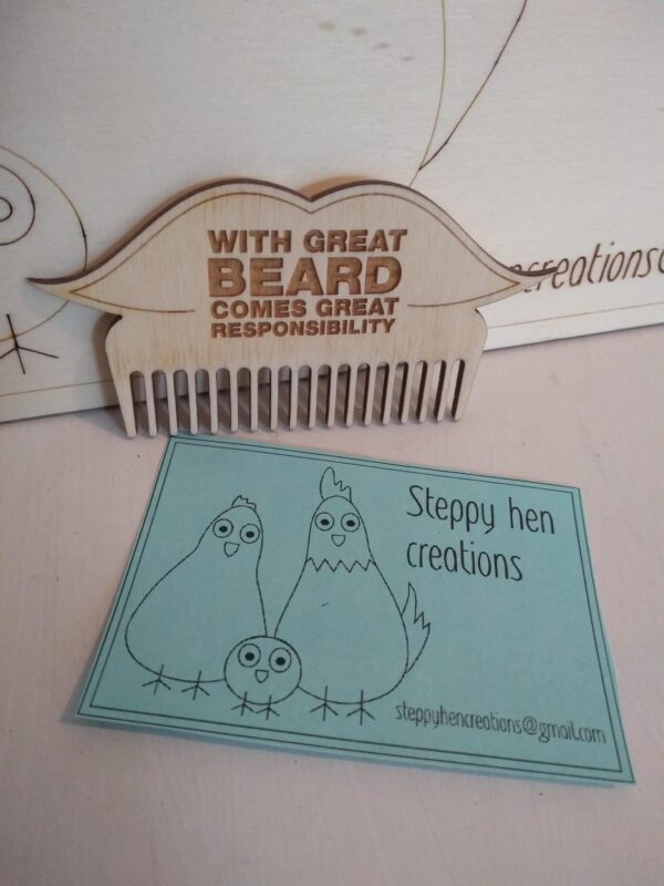 Beard comb | Novelty gift for a man - product image 3