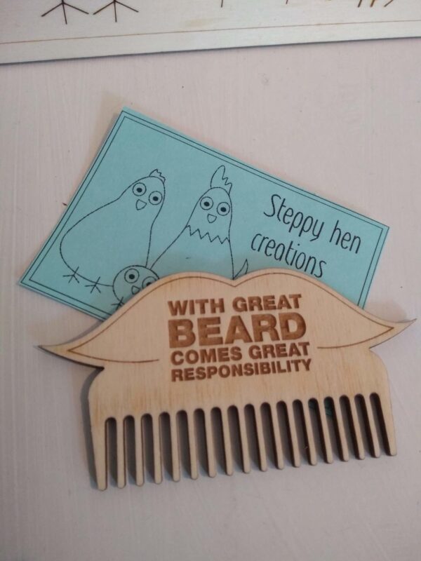 Beard comb | Novelty gift for a man - main product image