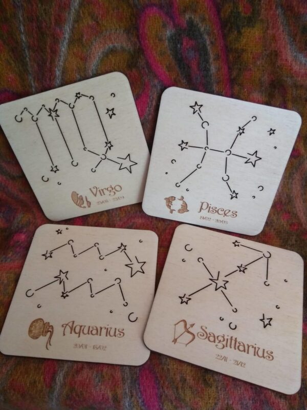 Zodiac star sign coaster - product image 3