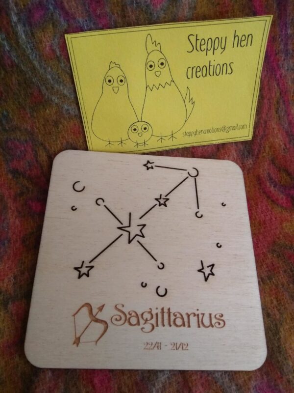 Zodiac star sign coaster - product image 2