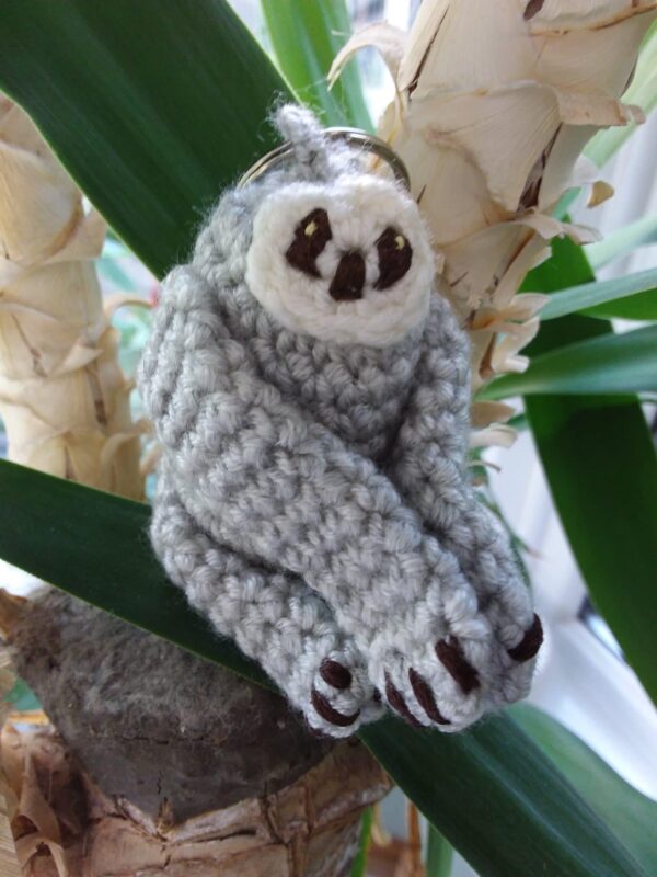 Fun sloth keyring or bag charm - main product image