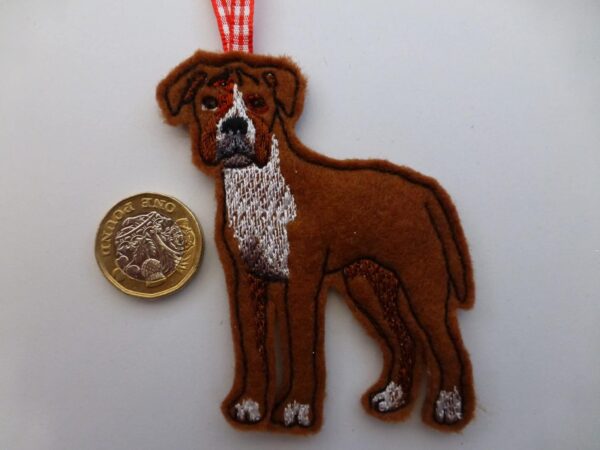 Boxer dog hanging decoration - main product image