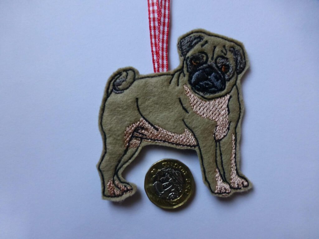 Pug hanging decoration – pug lover