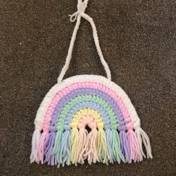 Personalised colour scheme crochet rainbow - product image 5