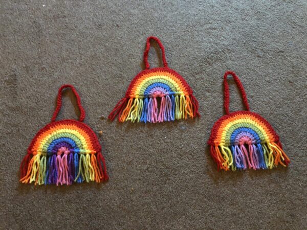 Personalised colour scheme crochet rainbow - product image 2