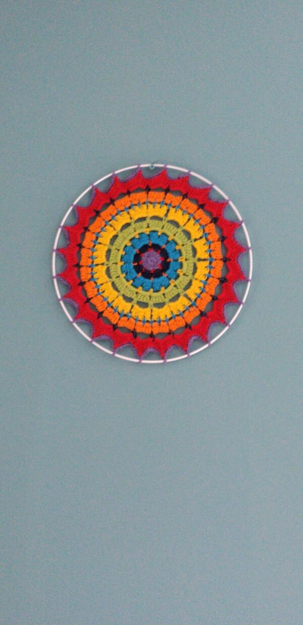 Rainbow Mandala Wall Hanging - product image 3