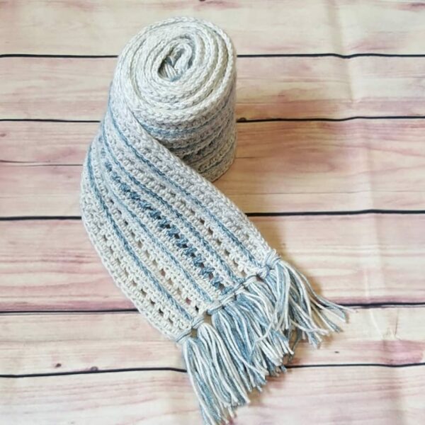 Made to Order Crochet Wool Mix Scarf Warm Winter Accessories - main product image