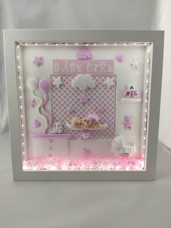 BABY GIRL BOX PICTURE FRAME - main product image