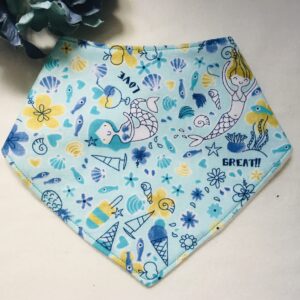 Mermaid dribble bib