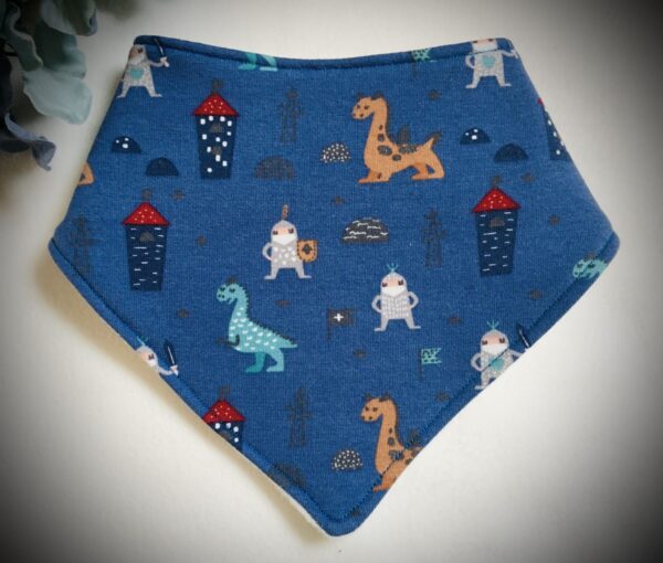 Knights and dragons dribble Bib - main product image