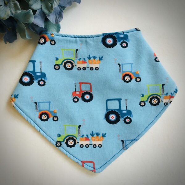 Tractors bandana style dribble bib - main product image