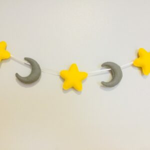 Moon and stars garland