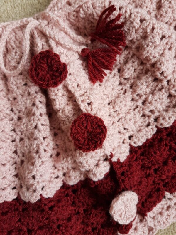 Handmade / Crochet poncho for girls - product image 3