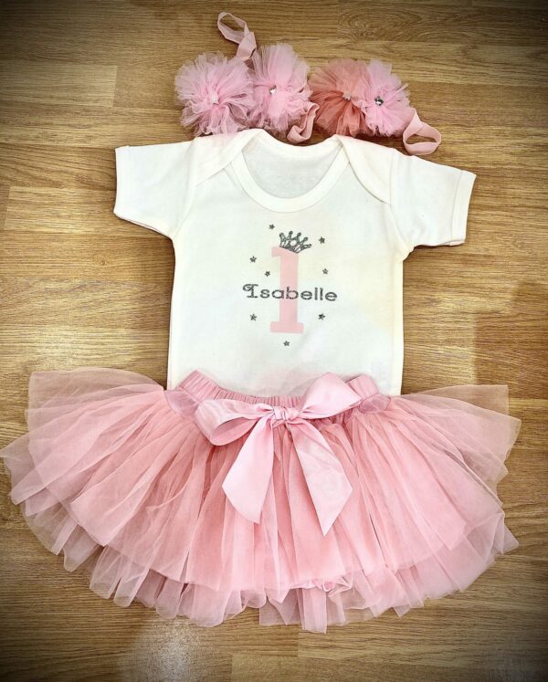 Personalised Birthday tutu set - main product image