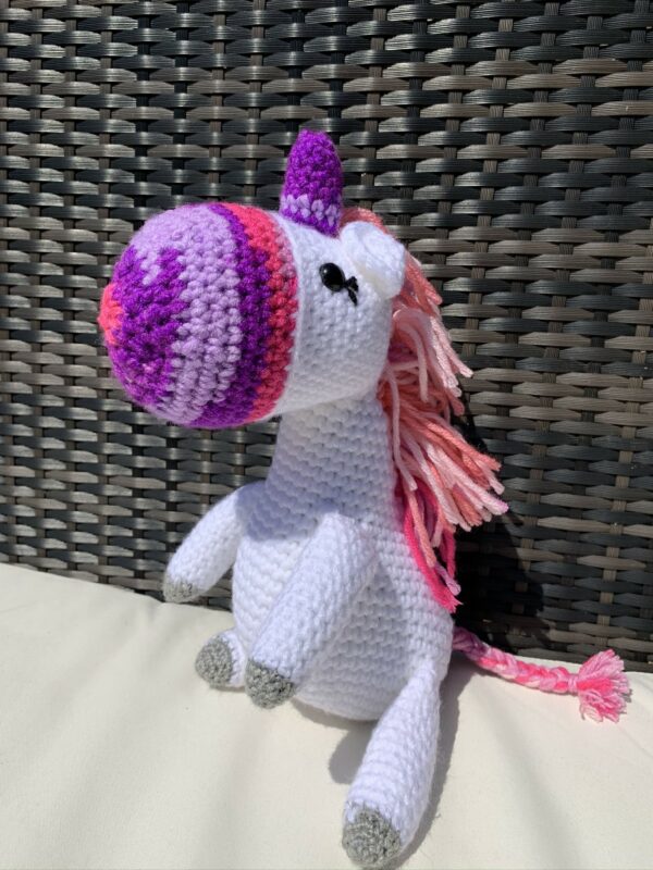 Unicorn – soft toy – handmade – crocheted - product image 3