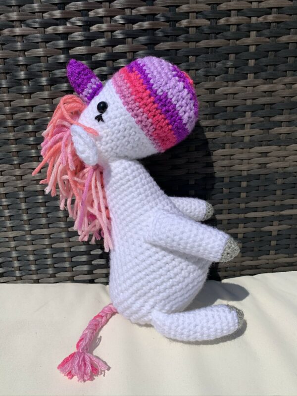 Unicorn – soft toy – handmade – crocheted - product image 5