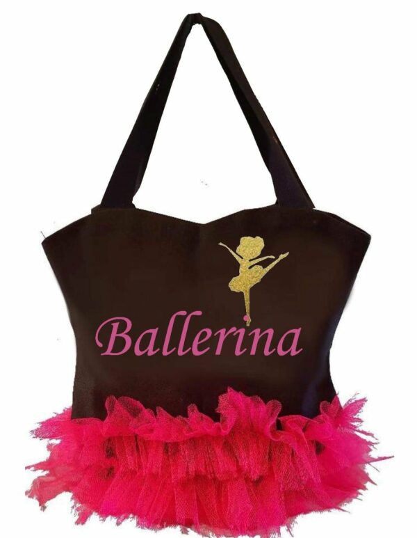 Kids Tutu Tote Bag – Pink Ballerina - main product image