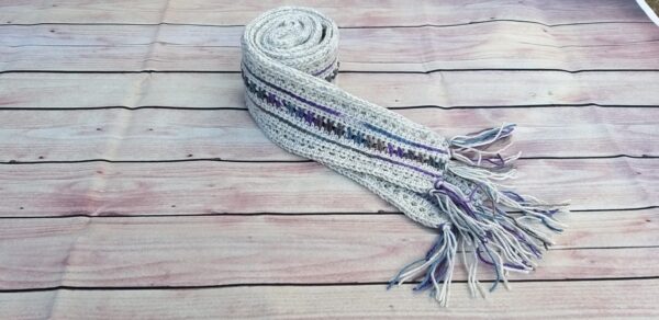 Made to Order Skinny Crochet Wool Mix Scarf Warm Winter Accessories - main product image