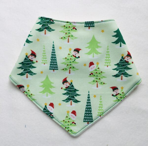 Hiding elves Christmas dribble bib - main product image