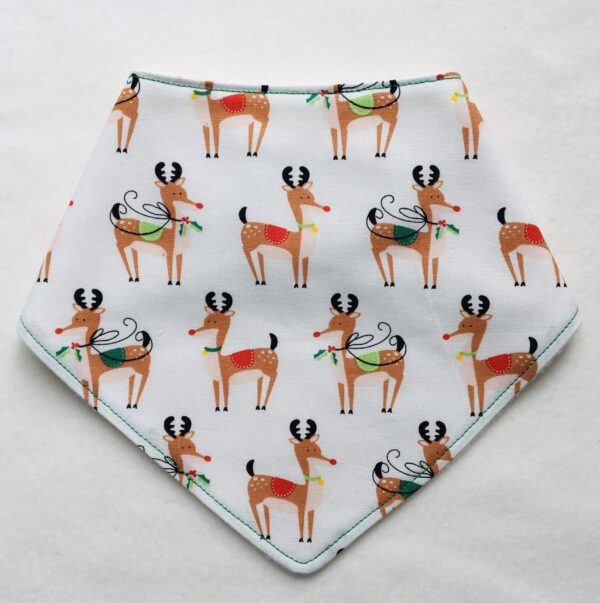 Reindeer Christmas dribble bib - main product image