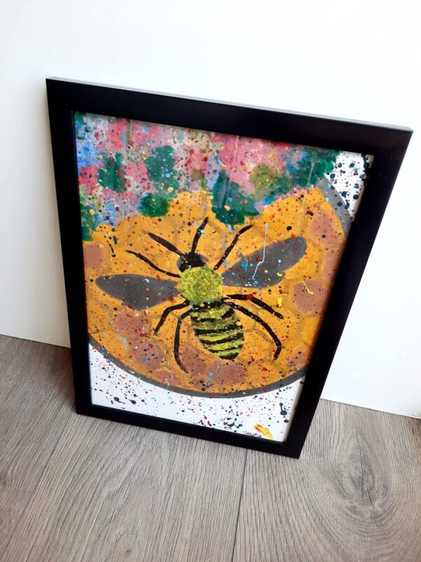 Framed A4 Bee Print - main product image