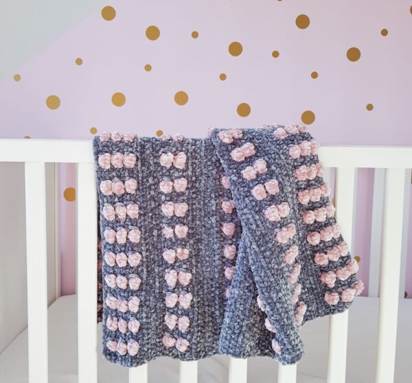 Northern Blossom Baby Blanket Crochet Pattern - main product image