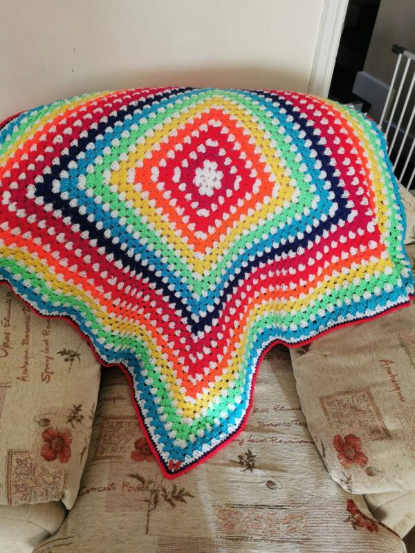 Rainbow baby blanket - main product image