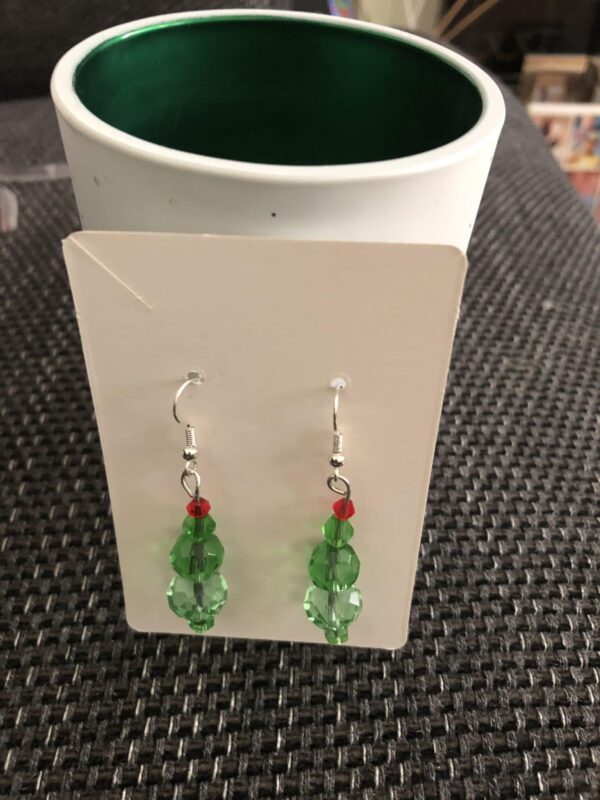 Christmas tree earrings - product image 3