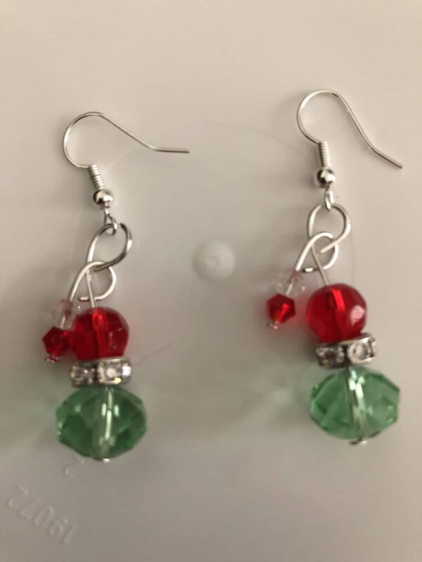 Snowman dangle earrings - product image 2